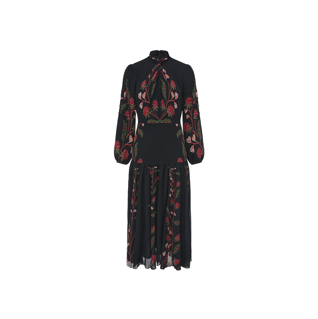 未使用タグ付‼️ Berry Garden Tiered Dress 黒M Berry Garden Black Dress – Dress Magenta