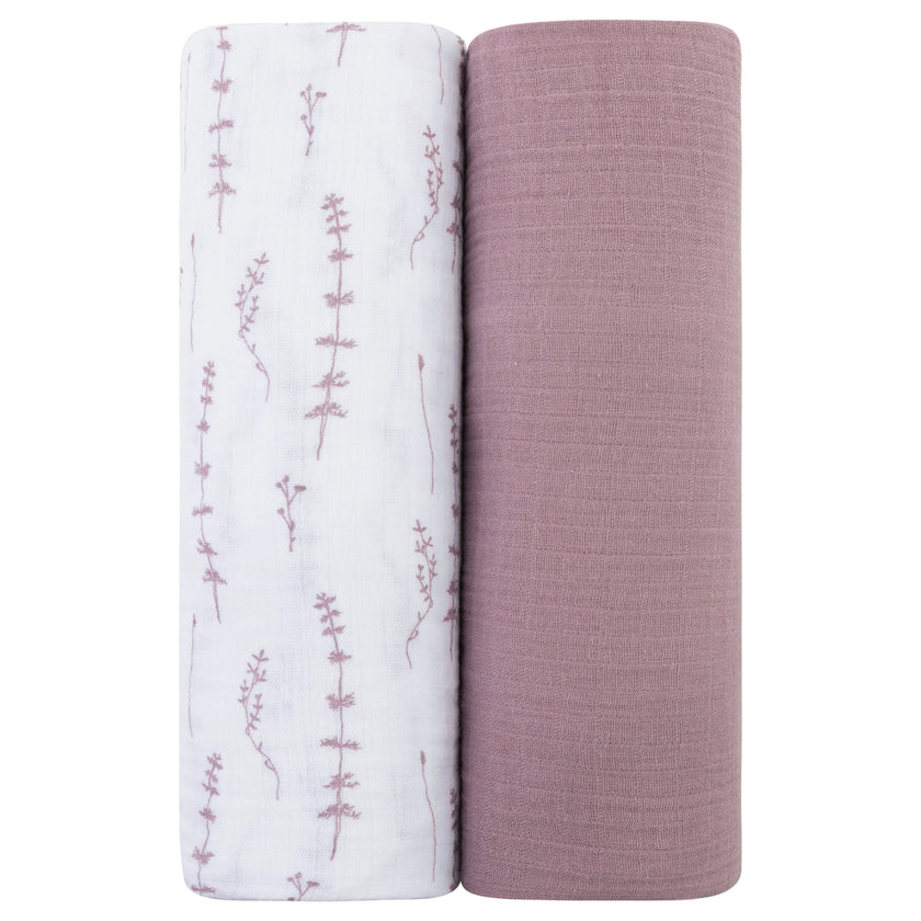 Two Pack Muslin Swaddles
