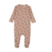 Mema Knit Bow Pointelle Footie