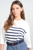 Point Jersey Stripe Tee