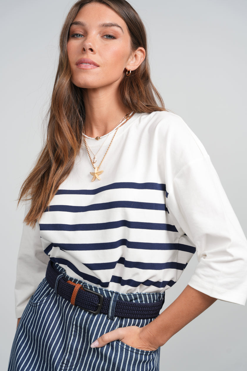 Point Jersey Stripe Tee