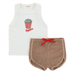 Popcorn Terry Short 2pc Set