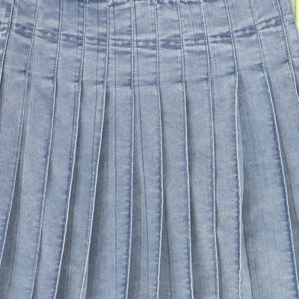 Bace Rope Zipper Pleat skirt