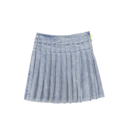Bace Rope Zipper Pleat skirt