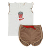 Popcorn Terry Short 2pc Set