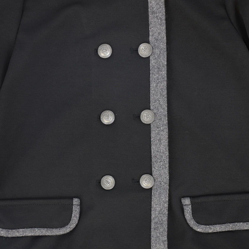 Double Breasted Pleated Dress