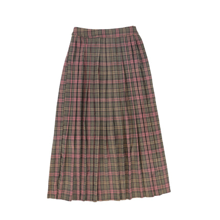 Colorful Plaid Maxi Skirt