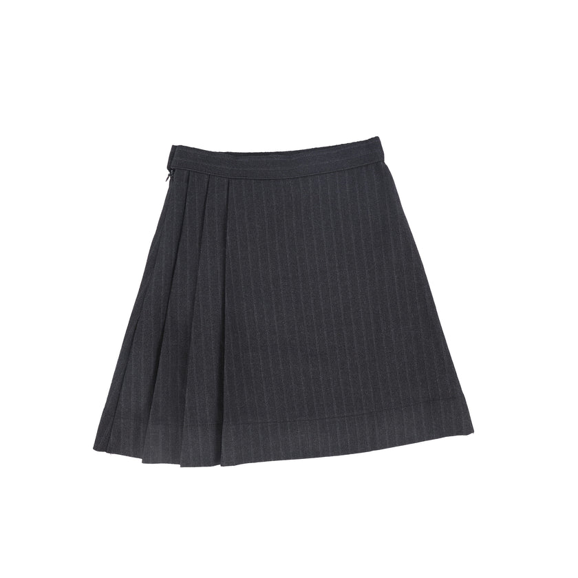 Striped Button Skirt