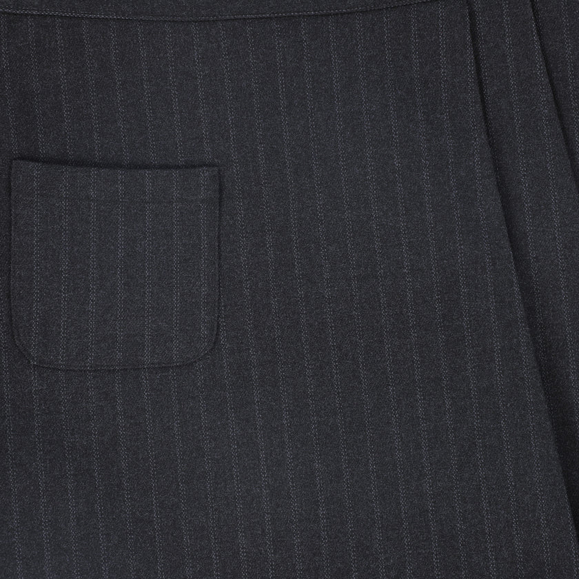 Striped Button Skirt