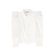 Quilted Taffeta V-Neck Jumper and Puff Blouse Set