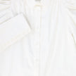Quilted Taffeta V-Neck Jumper and Puff Blouse Set