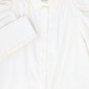 Quilted Taffeta V-Neck Jumper and Puff Blouse Set