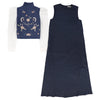 Embroidered Turtleneck Vest Dress