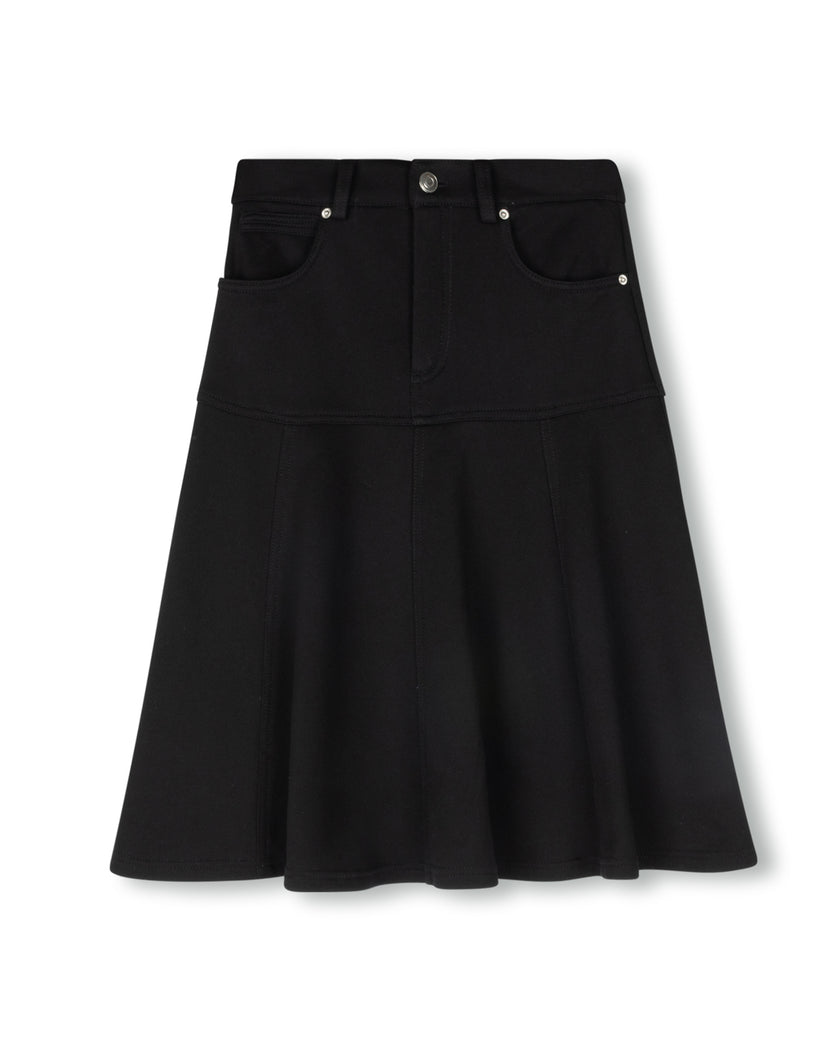 Sweatshirt Flyfront Flair Skirt