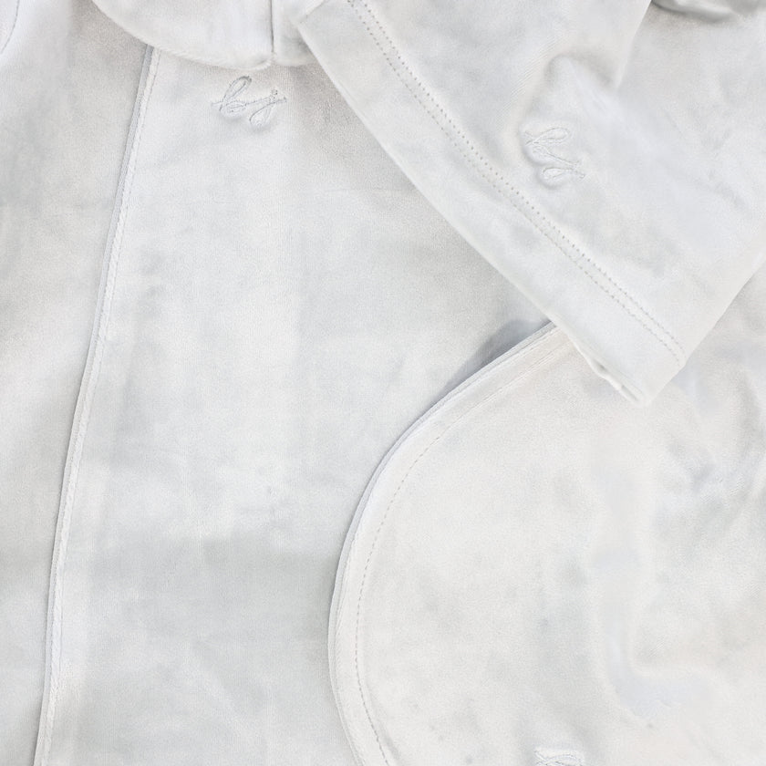 Velour Collar Footie