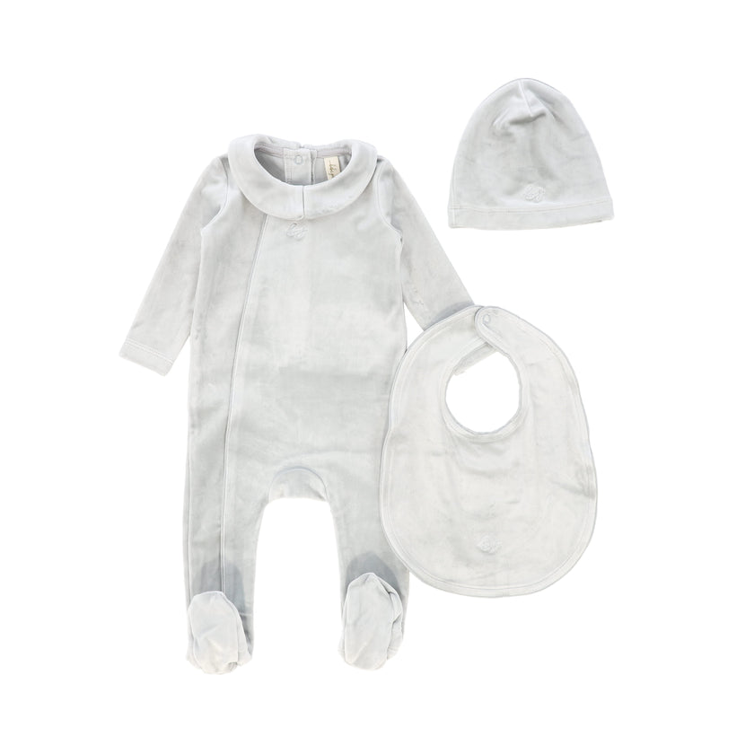 Velour Collar Footie