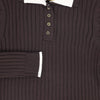 Wide Ribbed Collar Sweater