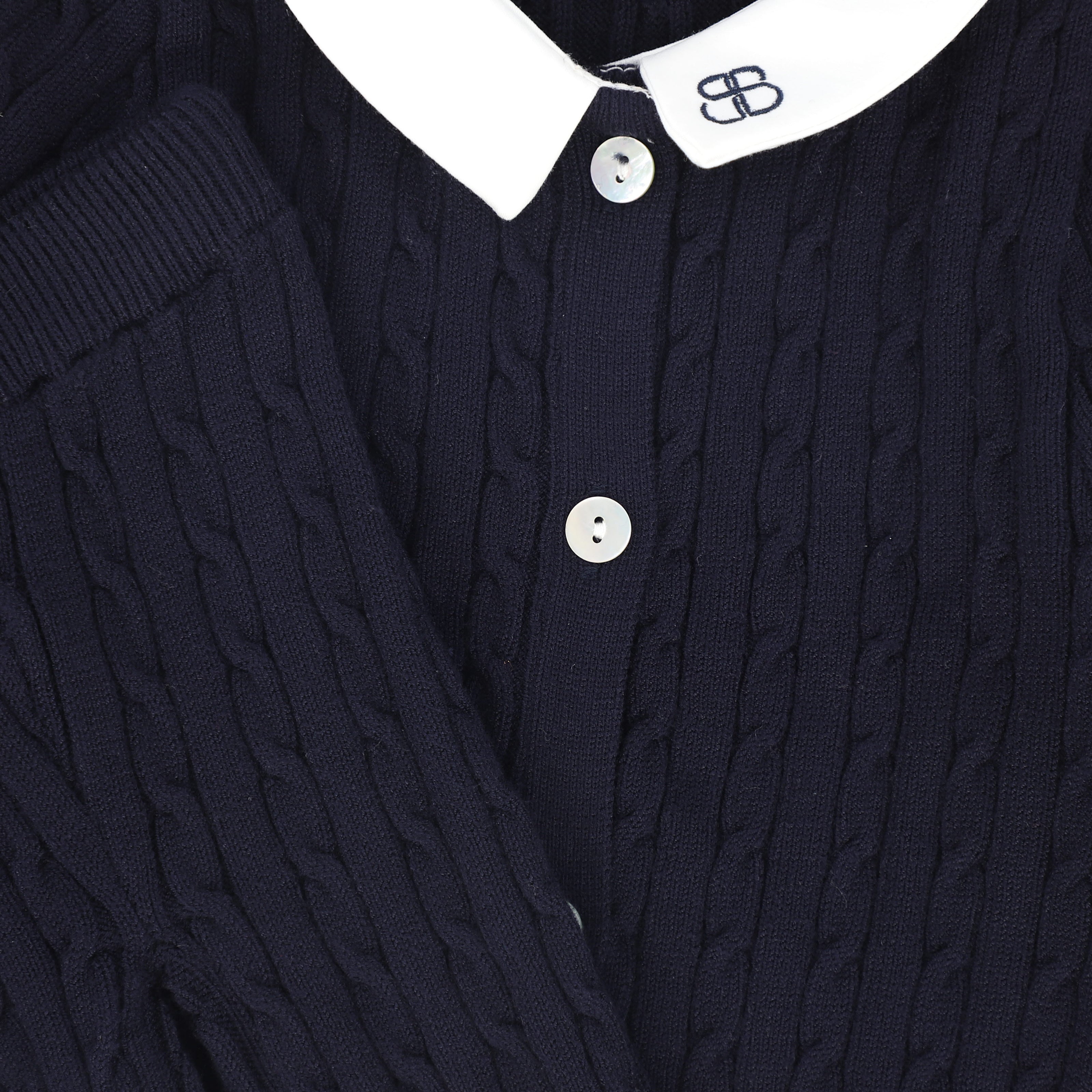 Cable Knit Collar Set