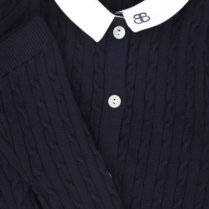 Cable Knit Collar Set