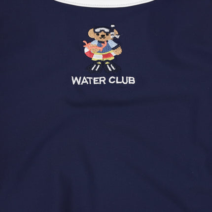 Water Club Embroidered Patch Swimsuit