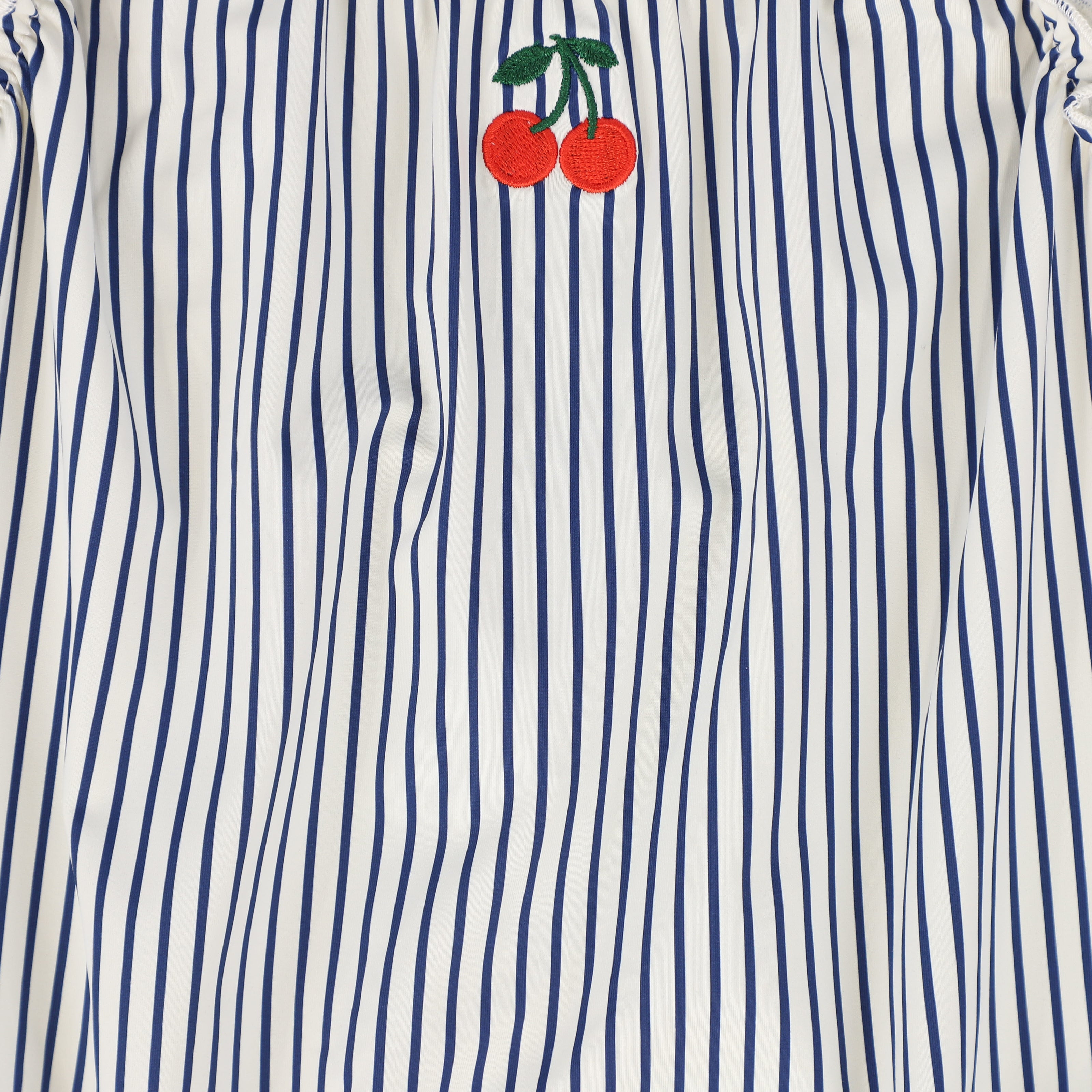 Water Club Gathered Stipe Swimsuit