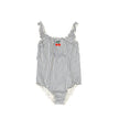 Water Club Gathered Stipe Swimsuit