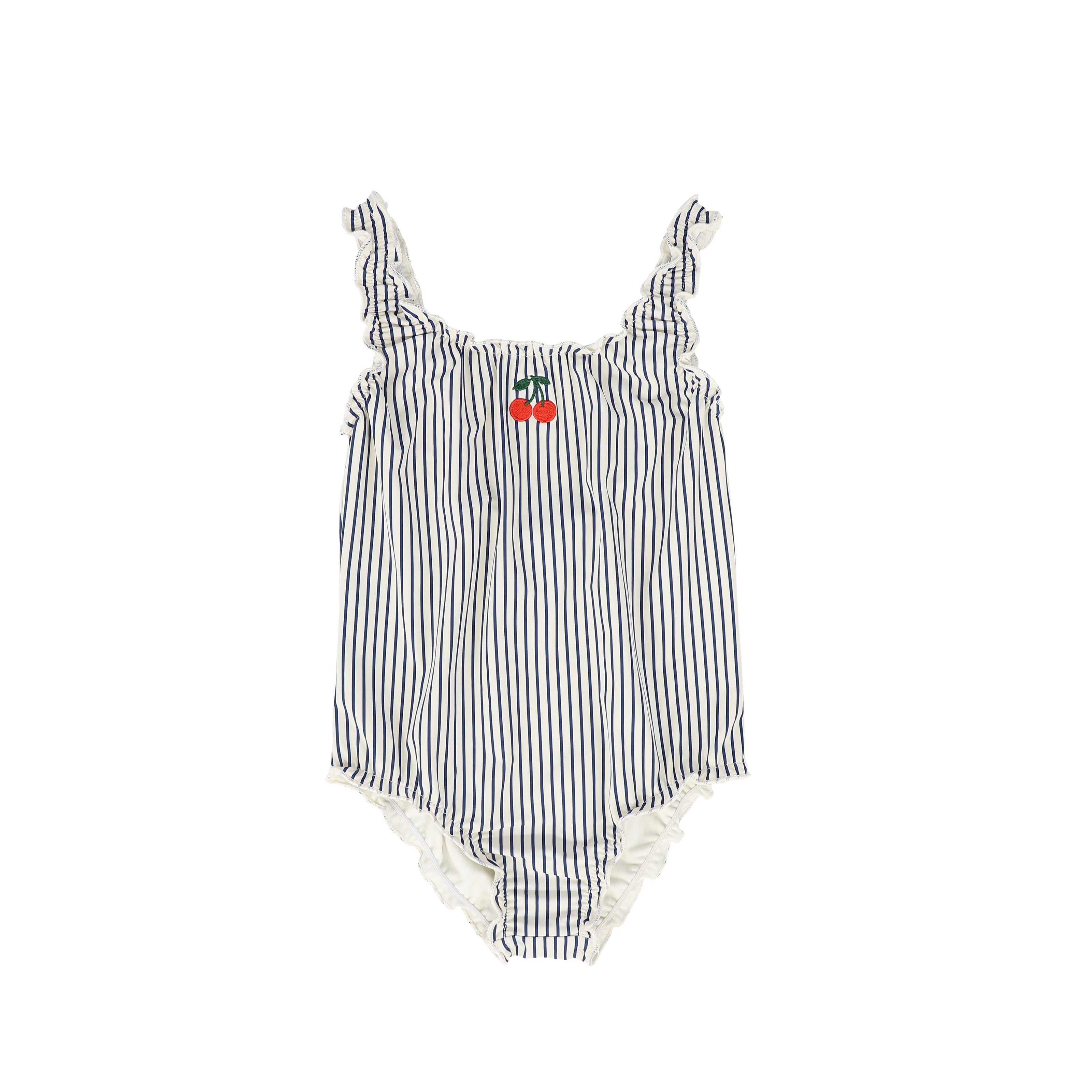 Water Club Gathered Stipe Swimsuit