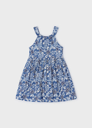 Printed Blue Floral Dress