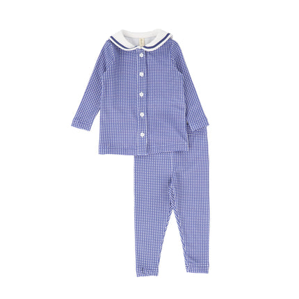 Bebe Jolee Gingham Collar Pajama Set