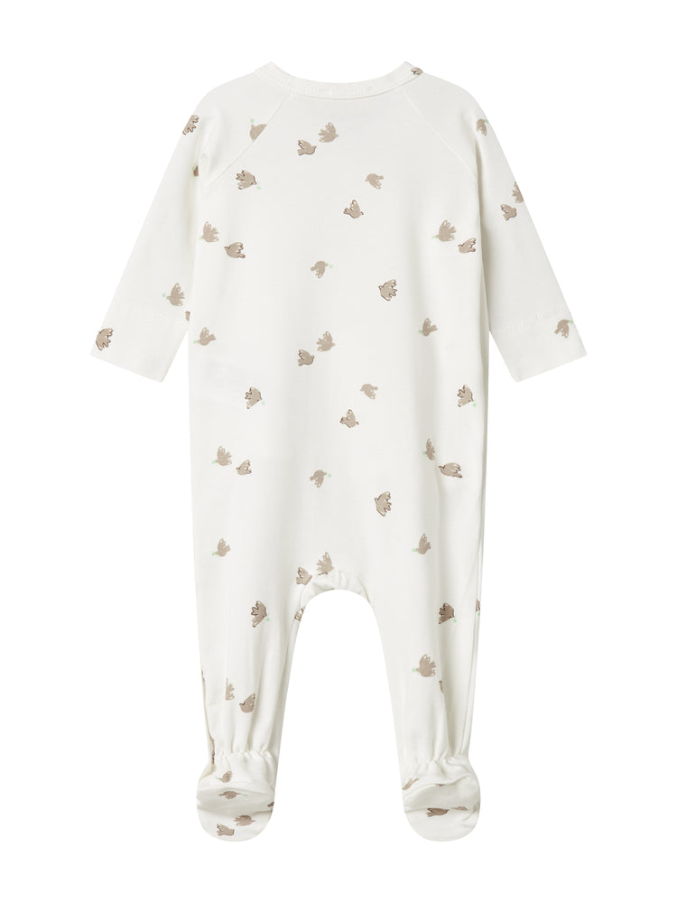Beige Birds Footie