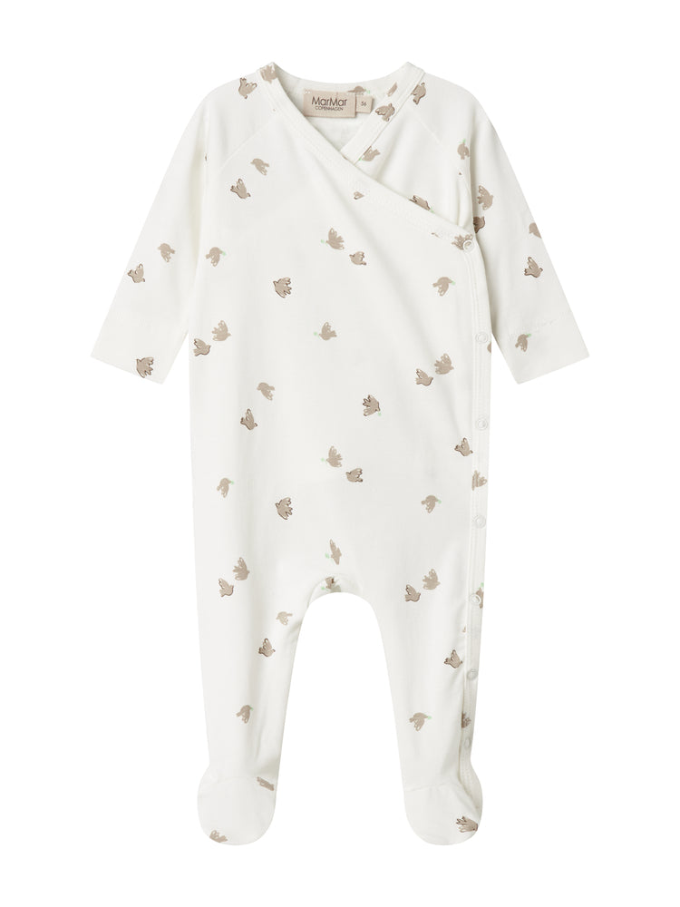 Beige Birds Footie