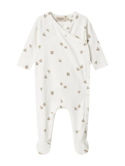 Beige Birds Footie