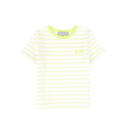 Bace Striped Ribbed SS T shirt