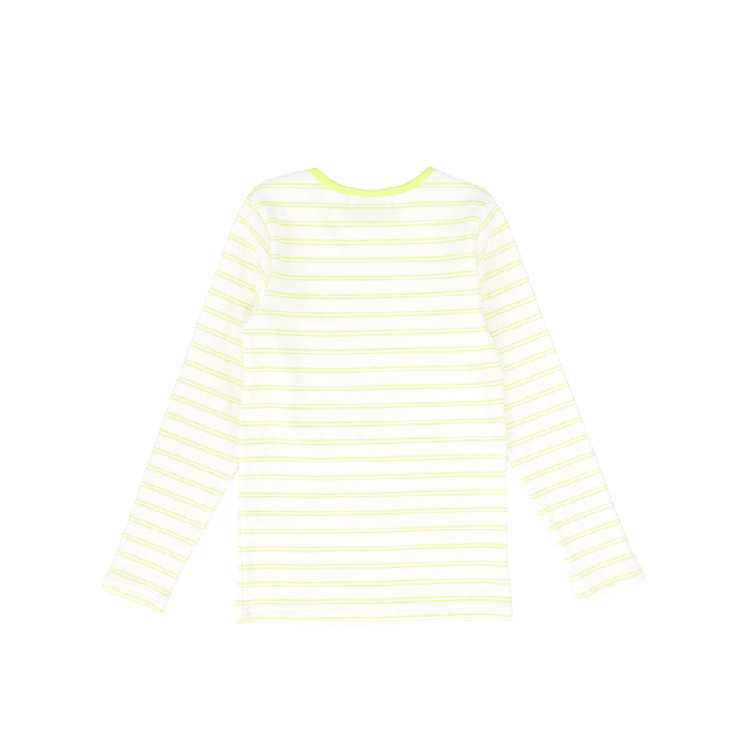 Bace Striped Ribbed LS T shirt