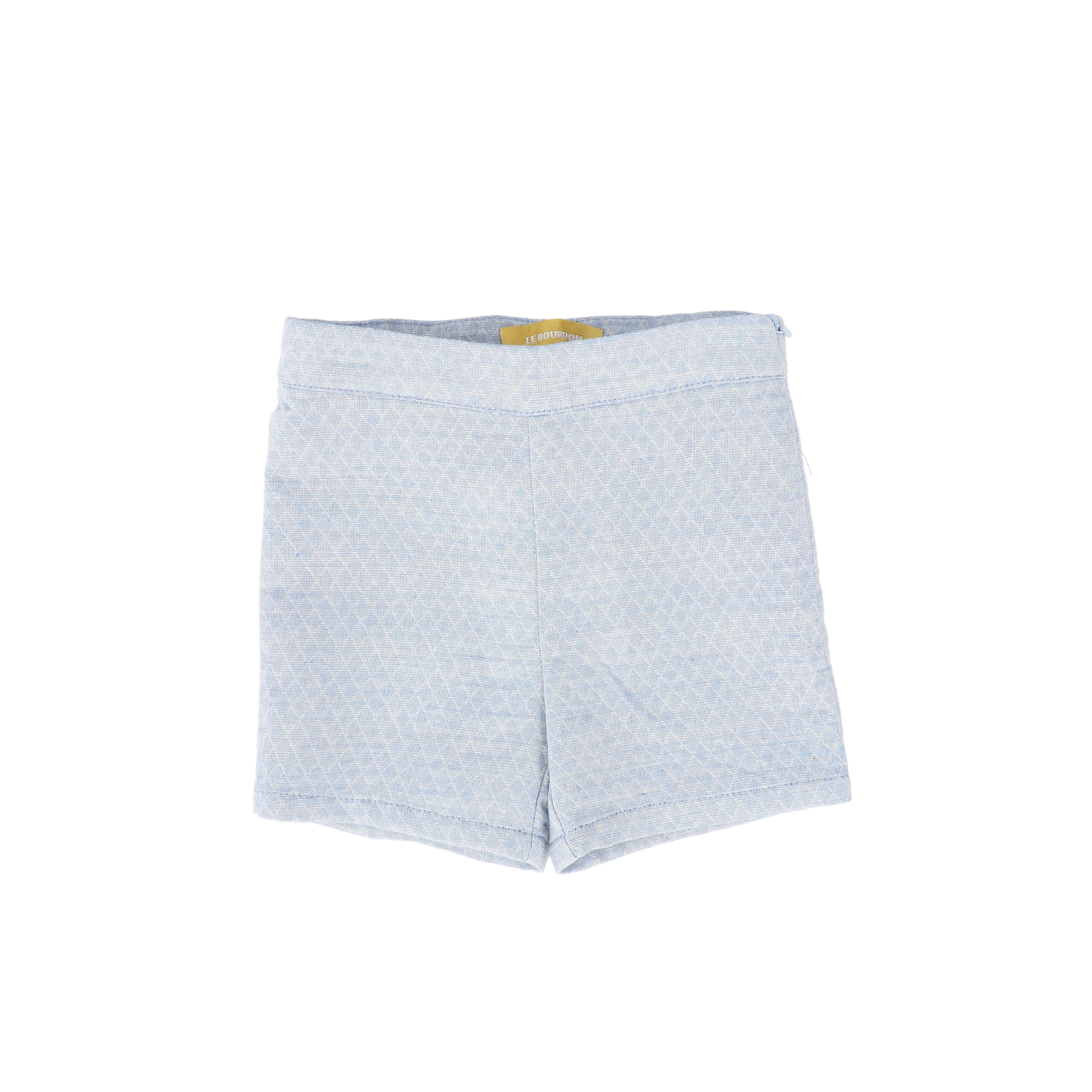 Le Bourdon Textured Button Shorts