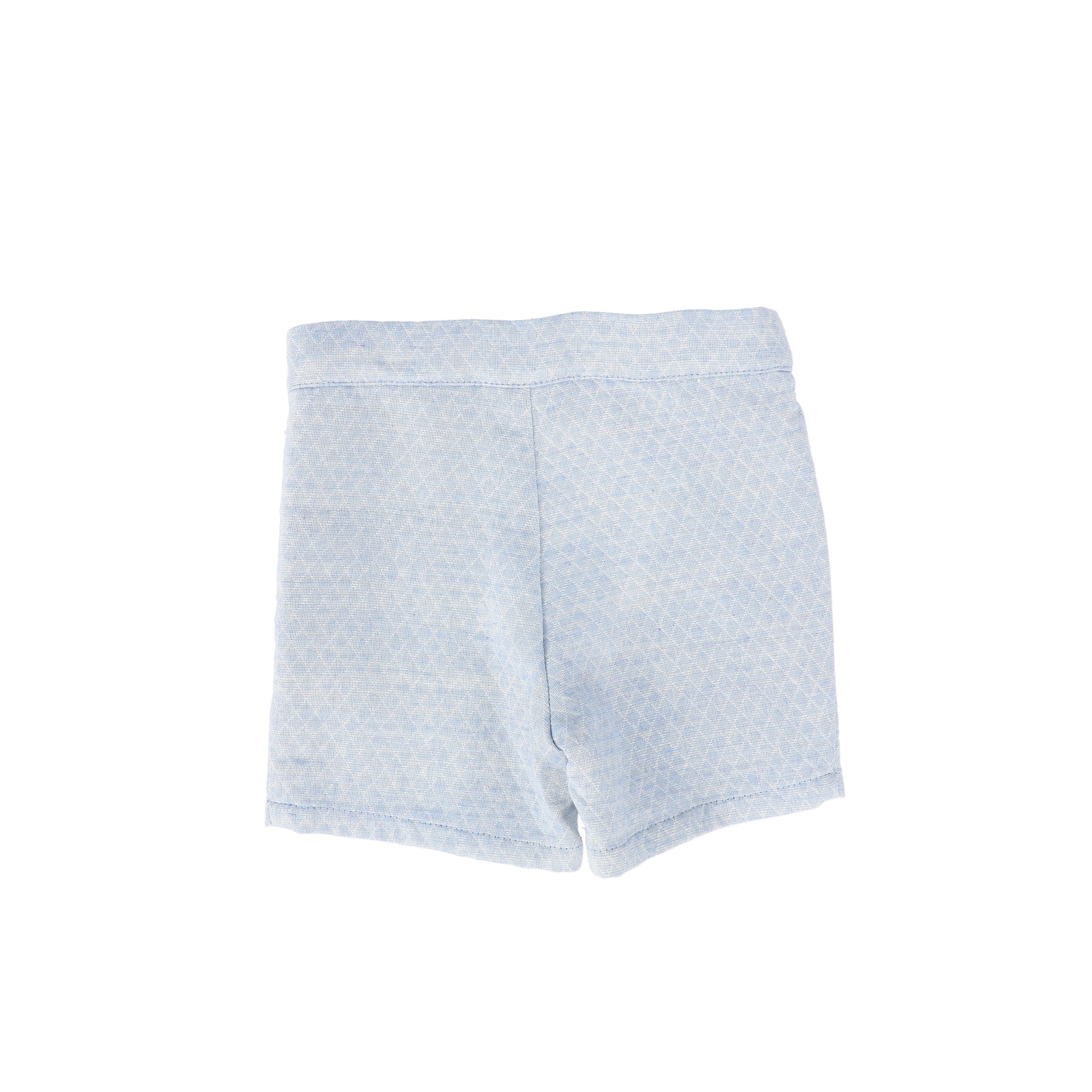 Le Bourdon Textured Button Shorts