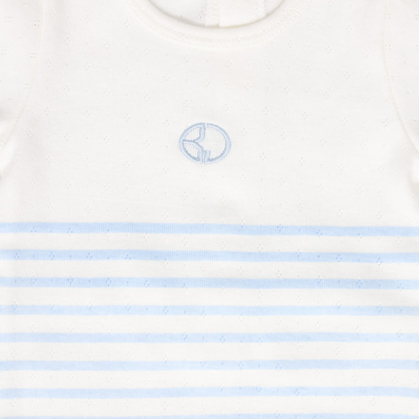 Bebe Jolee Stripe Pointelle Footie