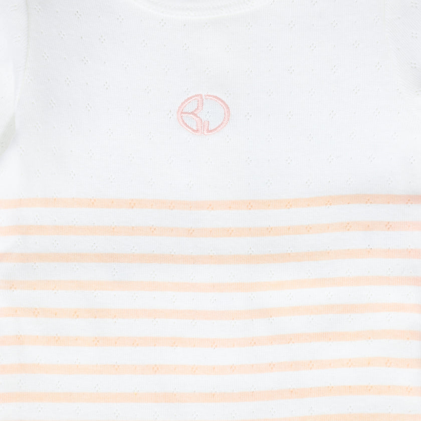 Bebe Jolee Stripe Pointelle Footie
