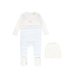 Bebe Jolee Stripe Pointelle Footie