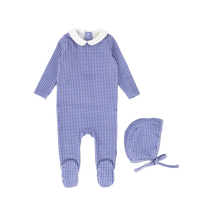 Bebe Jolee Gingham Collar Footie