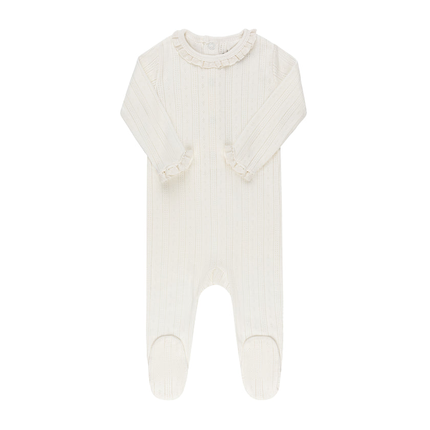 Pointelle Footie W Hat