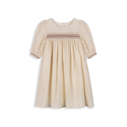 Stitch Collection Smocked Linen Dress