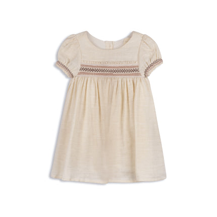 Stitch Collection Smocked Linen Dress