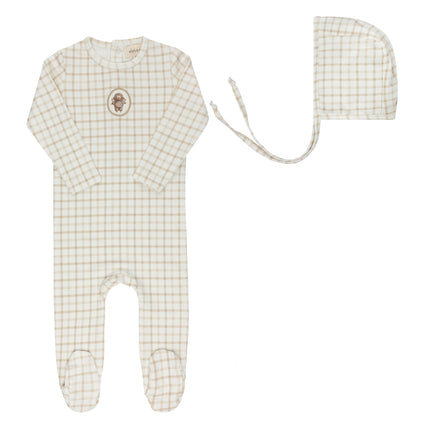 Plaid Sheep Collection Footie Set