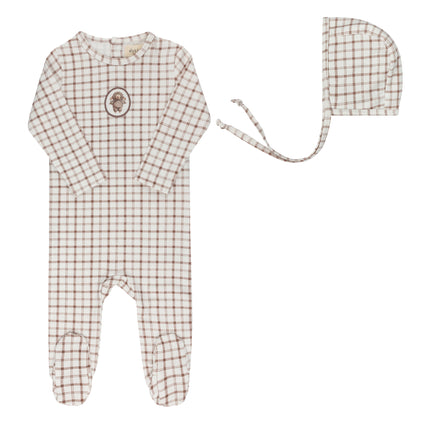 Plaid Sheep Collection Footie Set