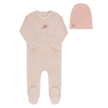 Velour Stripe Collection Footie Set