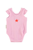 Piupiuchick Lilac With Red Heart Body Suit