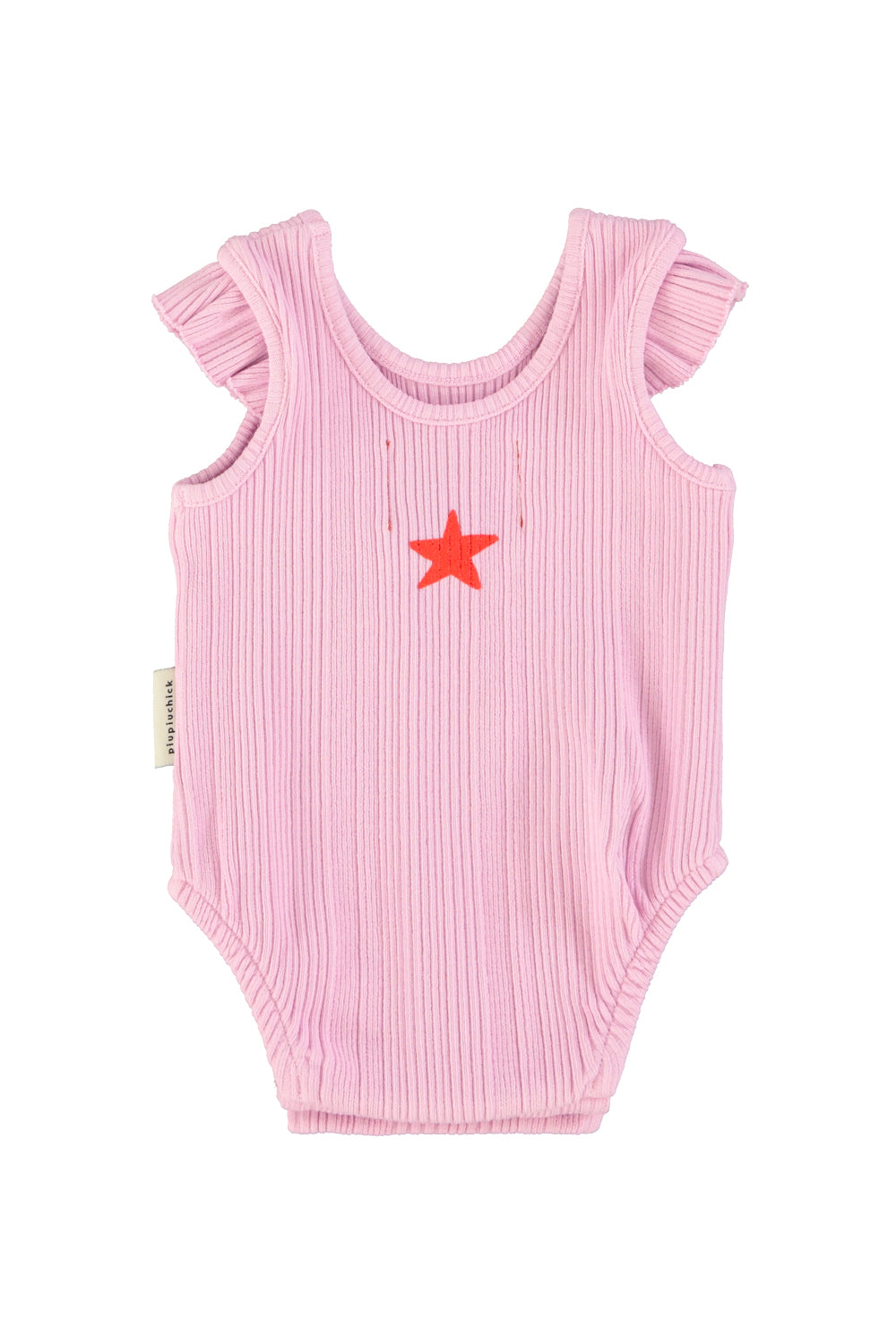Piupiuchick Lilac With Red Heart Body Suit