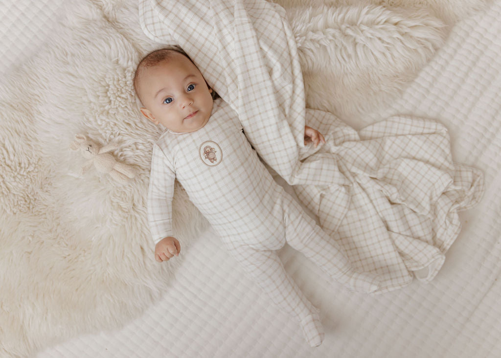 Plaid Sheep Collection Blanket