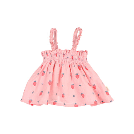 Buho BB Strawberry Top & Bloomer Set
